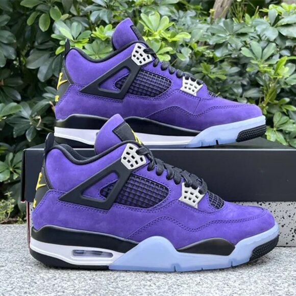 New Basketball 4s Imperial Purple Designer Shoes Sports Outdoor Sneakers - Picture 2 of 7